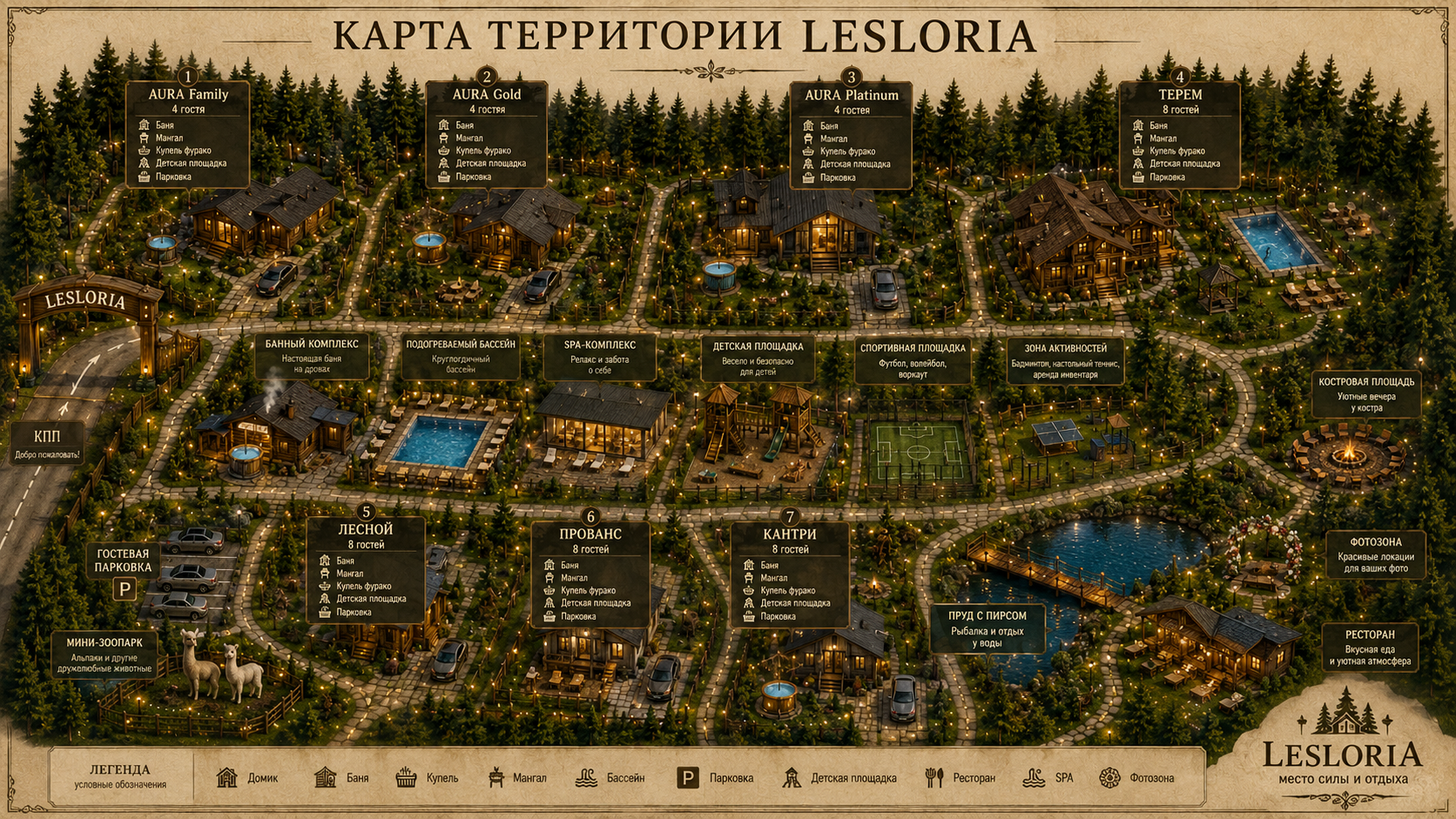 Карта территории комплекса